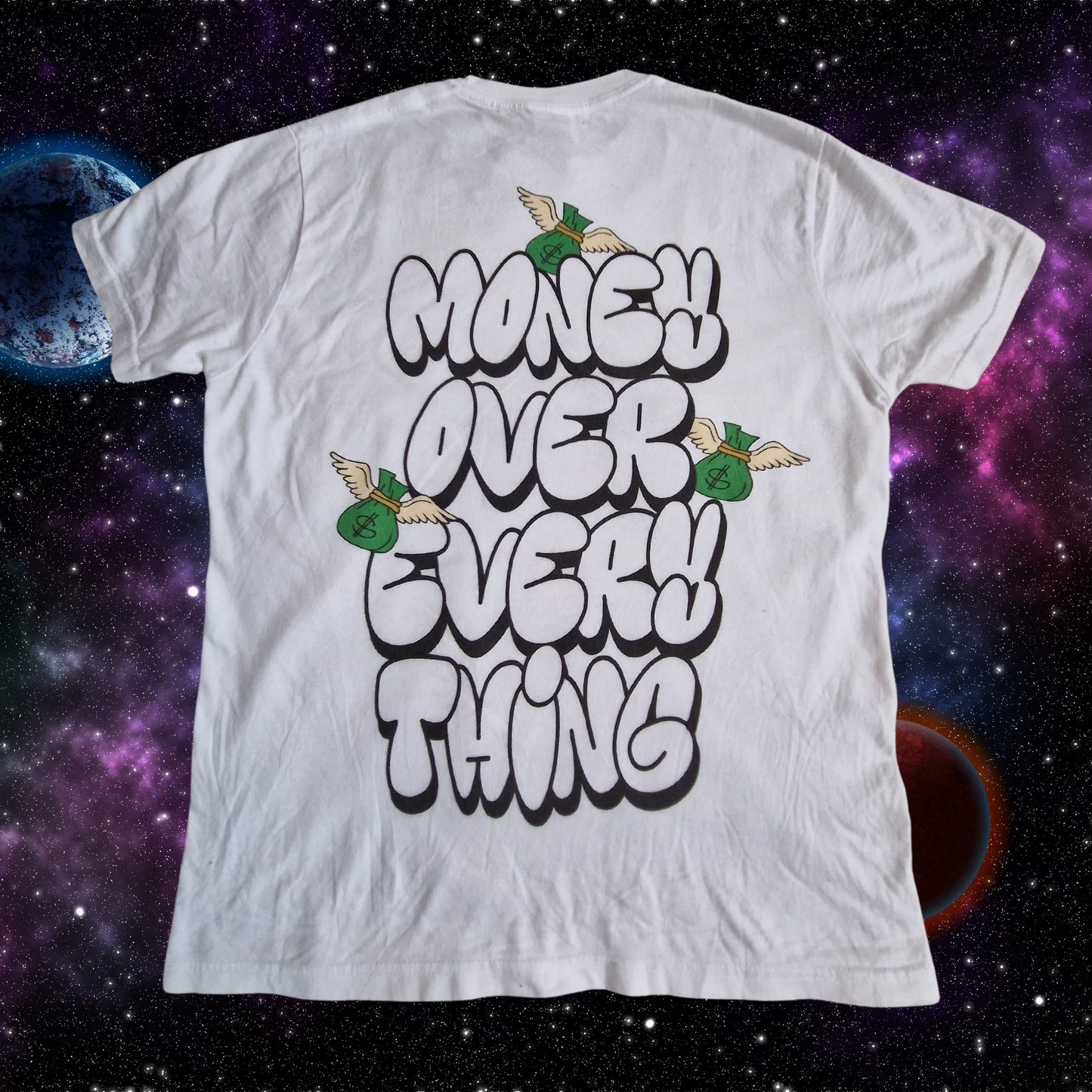 T-SHIRT BIANCA OVERSIZE MONEY MAKER